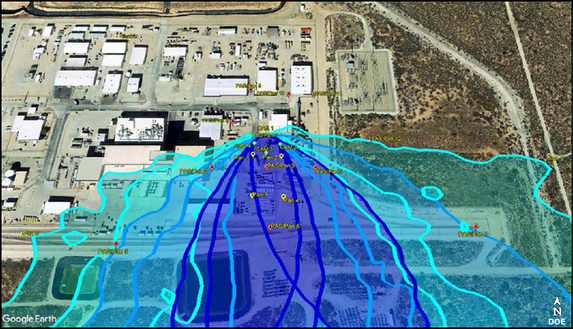 Expected
                                                    release paths of
                                                    unfiltered,
                                                    contaminated air,
                                                    from WIPP